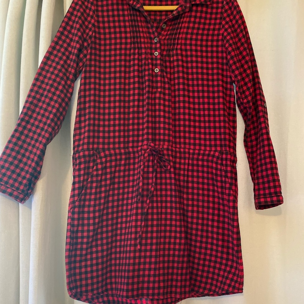 Flannel boutique dress